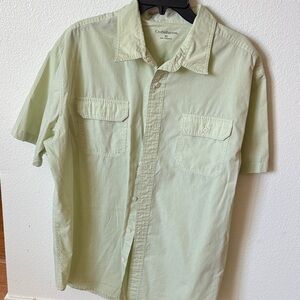 Croft & Barrow Light Green Casual Button Down Shirt